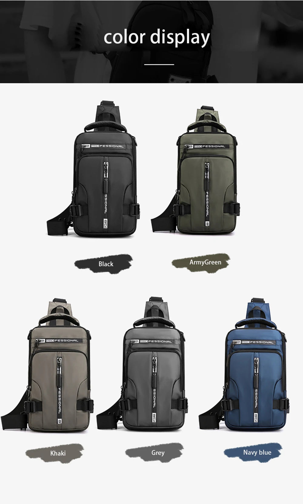 1. UrbanVault™ CrossCharge Sling